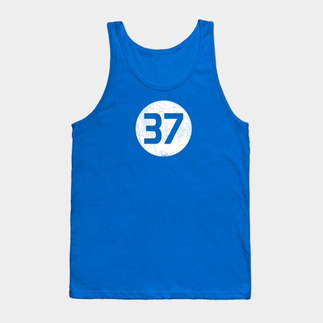 Number 37 Tee Tank Top by J. Rufus T-Shirtery